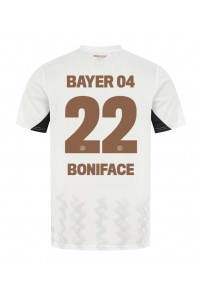 Bayer Leverkusen Victor Boniface #22 Voetbaltruitje Uit tenue 2024-25 Korte Mouw